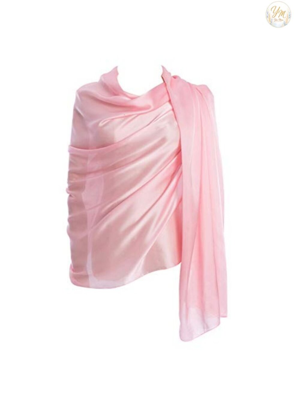 100% Silk Long Lightweight Scarf Shawl for Women